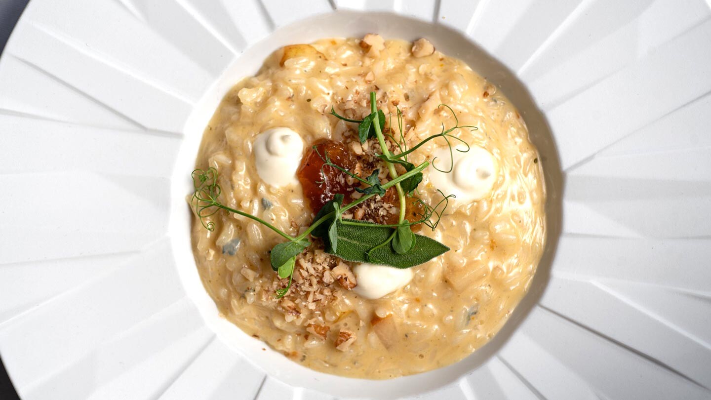 Pear And Walnuts Risotto Horiz